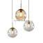 Iron Ceiling Light Decor Glass Ball Hanging Modern Chandelier Lamp For Home