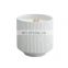 Minimalism style home decoration soy wax custom logo wedding decor white scented ceramic candle jar scented