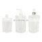 Travel hand toiletries cosmetic makeup liquid matte plastic packaging clear stand up pouch bags set with spout