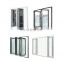 Modern white aluminum bi-folding door design of discount price organ glass folding door