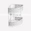 Wholesale corner rack 2-layer bathroom Triangle storage rack shelf