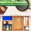 5-Piece Set Bamboo Wood Drawer Organizer Box Bin Set