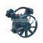 Bison China Wholesaler 1 Year Warranty 2 Double Piston Motor Head Pump Compressor With Belt Driven