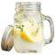 clear glass mason jar