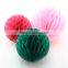 Party supplies Pink and Red hanging decoration 14" Paper honeycomb balls                        
                                                Quality Choice