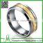 High quality men fashion jewelry 2016 wooden inlay tungsten ring