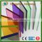 Safety rainbow color Laminated glass for Curtain Walls glass per square meter Stair balustrades glass