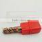2/4 Flutes Solid Carbide copper coated end mill Blue/Golden CNC end mill cutter