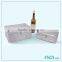 corrugated pu leather cardboard wine gift wine box