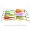 50 Pcs 130mm 13.4g Mixed color Soft Bait Fish Fishing Lure Shad 3D Eyes Soft Silicone Tiddler Bait Plastic Lure