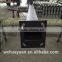 Black square steel led light pole