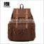 Best selling fashion retro canvas backpack/canvas drawstring backpack bag