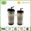 350ml advertising wholesales plastic double wall tumbler travel mug with paper insert