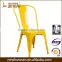 Different Colors Commercial Vintage industrial Dining Chair Restaurant living room Stackable metal dining chair