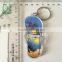 square Acrylic keychain/clear plastic printed keychain Chrismas custom printed acrylic charms