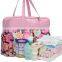 Tactical Qualified High Capacity Cotton Mommy Bag With Flower Printing