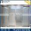 adjustable aluminum frame double glazed shutter door