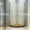 6mm Tempered Glass Arc-shape Aluminum Hinged Cheap Shower Door (KK3048)