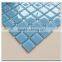 irregular shape blue color crystal glass mosaic tile