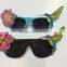 Plastic Latest flower birds pattern Wholesale Custom Logo Party Sunglasses