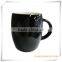 Black Color Glazed Stoneware Coffee Mug for Promotion(HA08004)