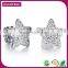Wholesale Fashion Trendy Stylish Popular Silver Star Crystal Japanese Fashion Earrings