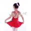 C2123 Ballet Dance Girls Camisole Leotards With Skirt