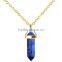 Girls and boys fashional hexagon prism crystal pendant necklace                        
                                                Quality Choice