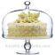 Glass Cake Stand with Cake Dome Set