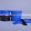 150ml cylindrical black LDPE plastic jar