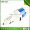 rose flower model universal 2a dual adapter usb car charger DC 5V 3.1mA car charger for cellphone