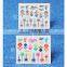 2016 New 1sheet Nail Vinyls Irregular Grid Pattern Stamping Nail Art Tips Manicure Stencil Gold Fish Nail Stickers