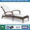 rattan beach sun bed with cushion