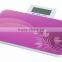 Digital Mini Color Bathroom human weighing scale with foldable LCD Clock