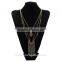 Ethnic 2016 Newest Multi Layered Chandelier Necklace With Turquoise Bead Fringe Necklace Arrow Head Dangle In Antique Silver