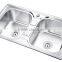 SC-216 New Style 304 Stainless Steel Double Bowl Square Kitchen Sink
