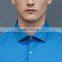 Men's Casual formal business dree bright surface long sleeve shirt