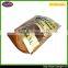 Flexible zip lock dry food package kraft paper bag with clear window