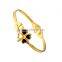 Four Leaf Clover 316L Stainless Steel Women Trendy Bangles Bracelets Yellow Gold Plated Jewelry Ladies