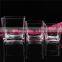 Stock 10*10 clear square glass candle jar