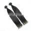 Natural Wave Multi Colored Human Russian  Hand Chooseing Hair Weave 14 Inch Natural Black