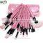 Synthetic Hair Professional Pink 32pcs Vegan Friendly Makeup Brush Set With Pouch