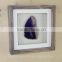 real agate shadow box wood wall art