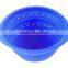 L size 100% Food grade collapsible silicone strainer, silicone kitchenware, kitchen tools strainers