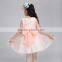 pink beaded organza sleeveless ball gown baby girls party wear dress