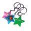 oem silicone heart shape key chain