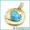 2016 Factory Directly Heart on the Loop Opal Sterling Silver Necklace Pendant for Lady