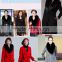 Long Rose Color Fox Fur Shawl Collar for Ladies Fur Coat Clothes