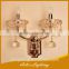 New Design Top Level Cheapest 2 Lights Crystal Wall Lamp with Ball Drops