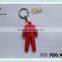 Sparco custom person shape key holder pvc keychain